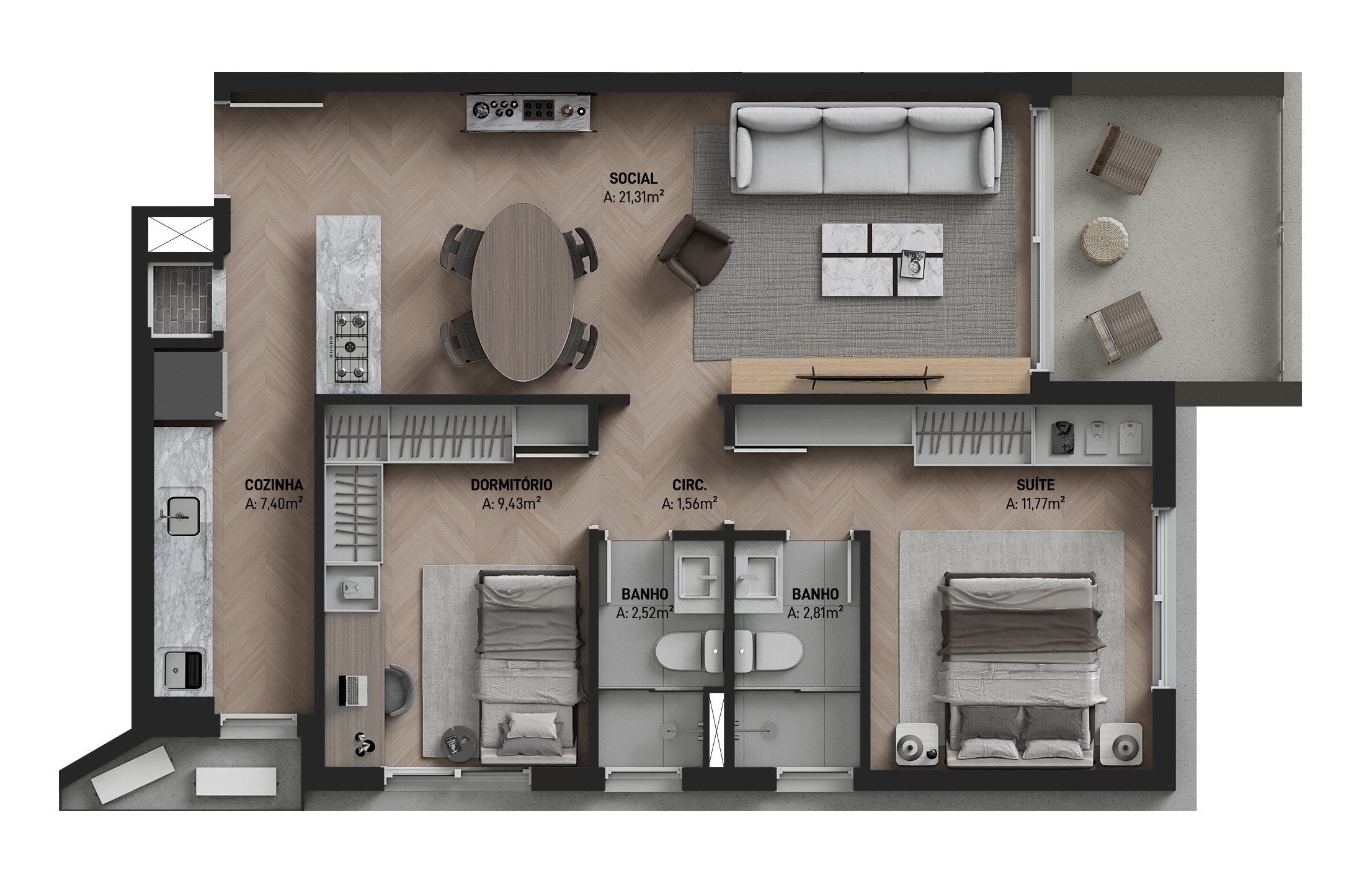 Idea Eça de Queiroz – Apartamento 703