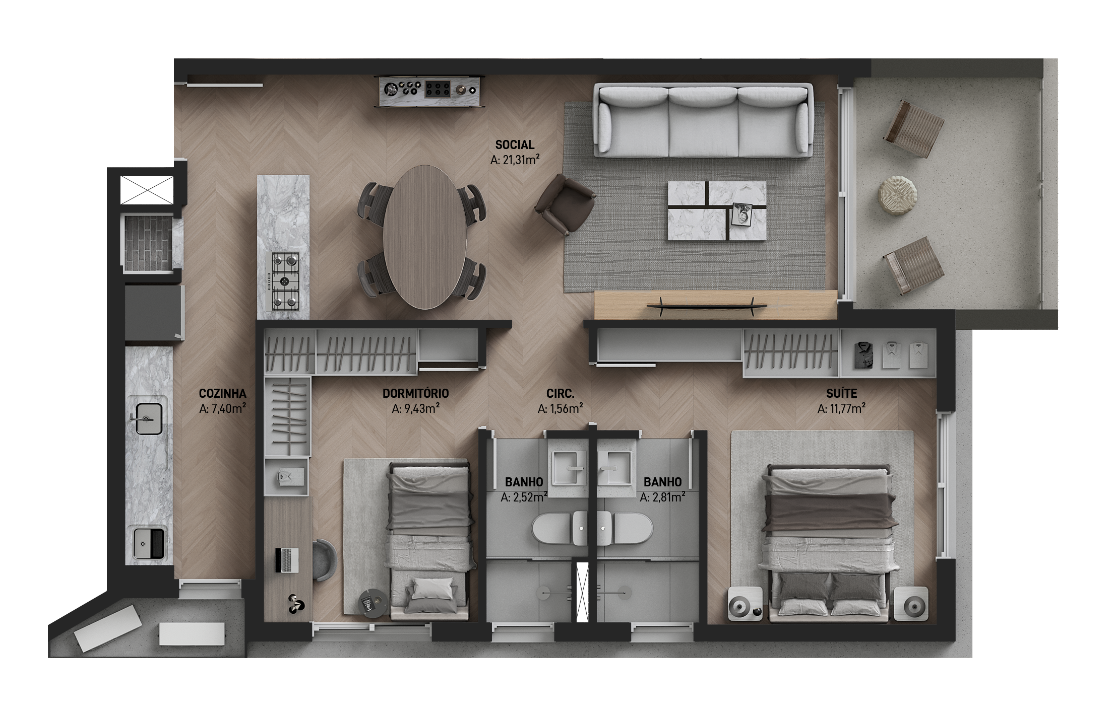 Idea Eça de Queiroz – Apartamento 803