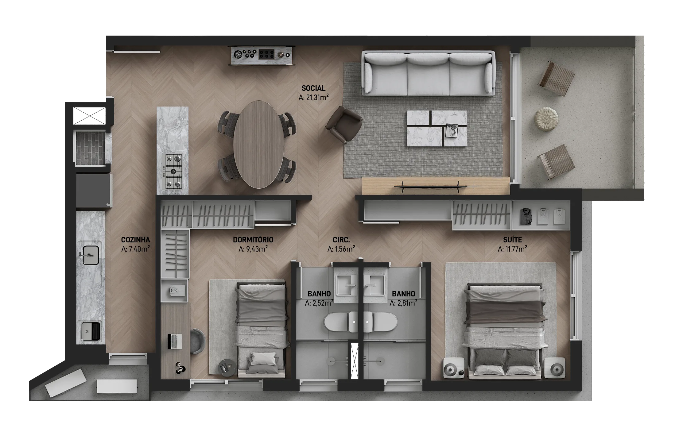 Idea Eça de Queiroz – Apartamento 703