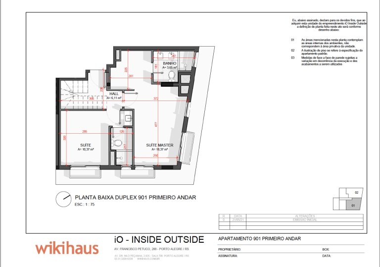 Planta 1º andar