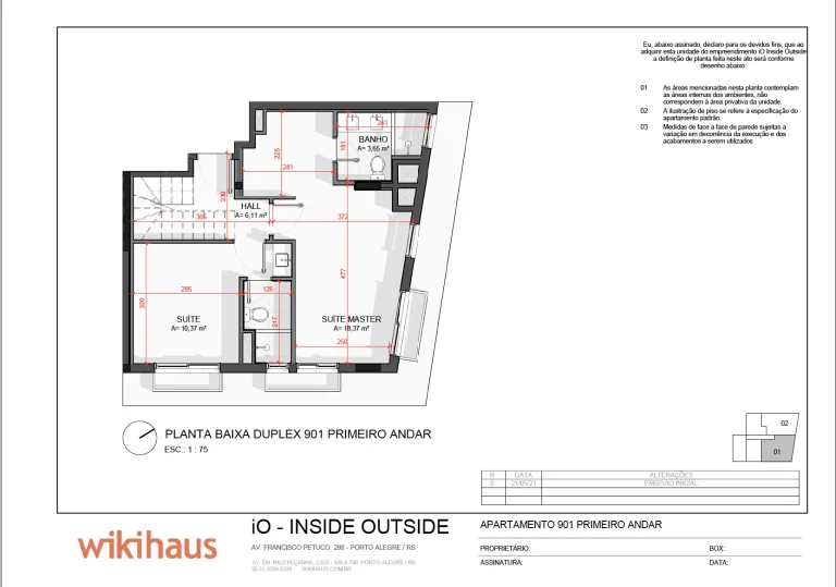 Planta 1º andar